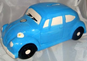 vw spaarpot blauw
