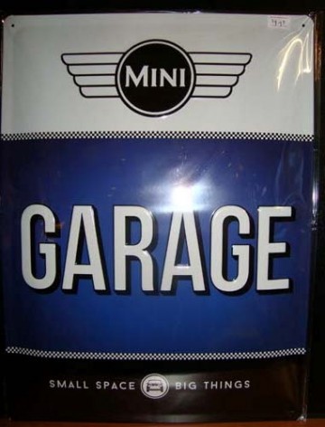 mini garage wandbord