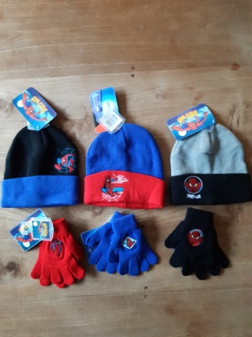 Spiderman sjaal en muts
